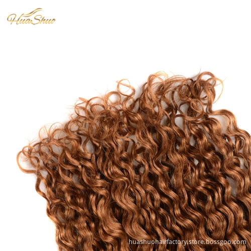 Best Choice 100% Raw Human Hair 1b 30 Color Water Wave Temple Indian Hair Bundle
